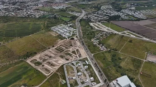 Desarrollo urbanístico, vista aérea — imagen de referencia