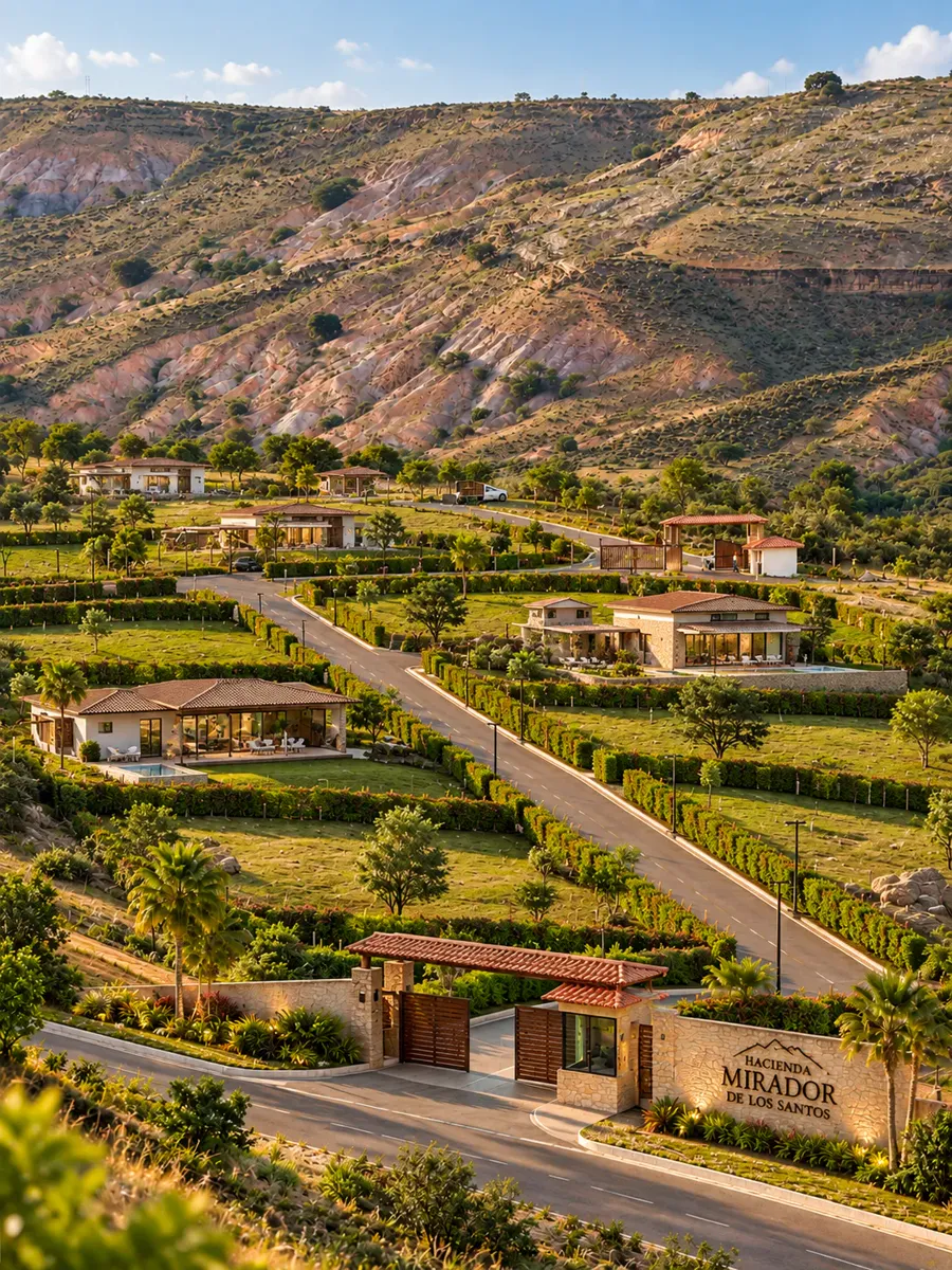 Hacienda Mirador de los Santos, vista aérea — imagen de referencia